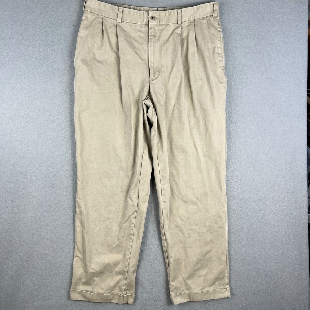 Bills Khakis Bullard Field Pants Mens 40 Fit 38x31.5 Double Pleated Durable M2P